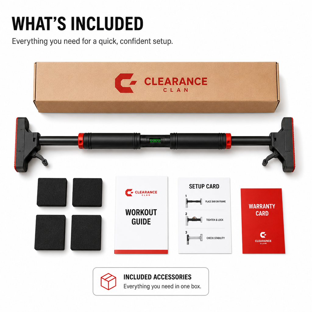 Heavy-Duty Adjustable Pull-Up Bar