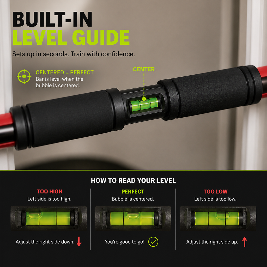 Heavy-Duty Adjustable Pull-Up Bar