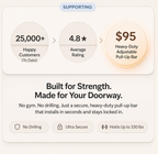 Heavy-Duty Adjustable Pull-Up Bar