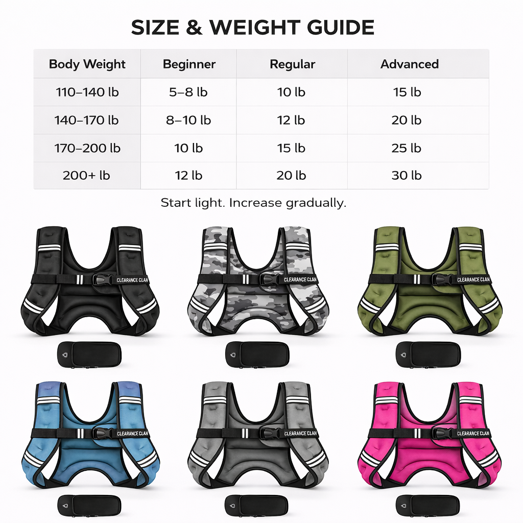 Adjustable Weighted Training Vest