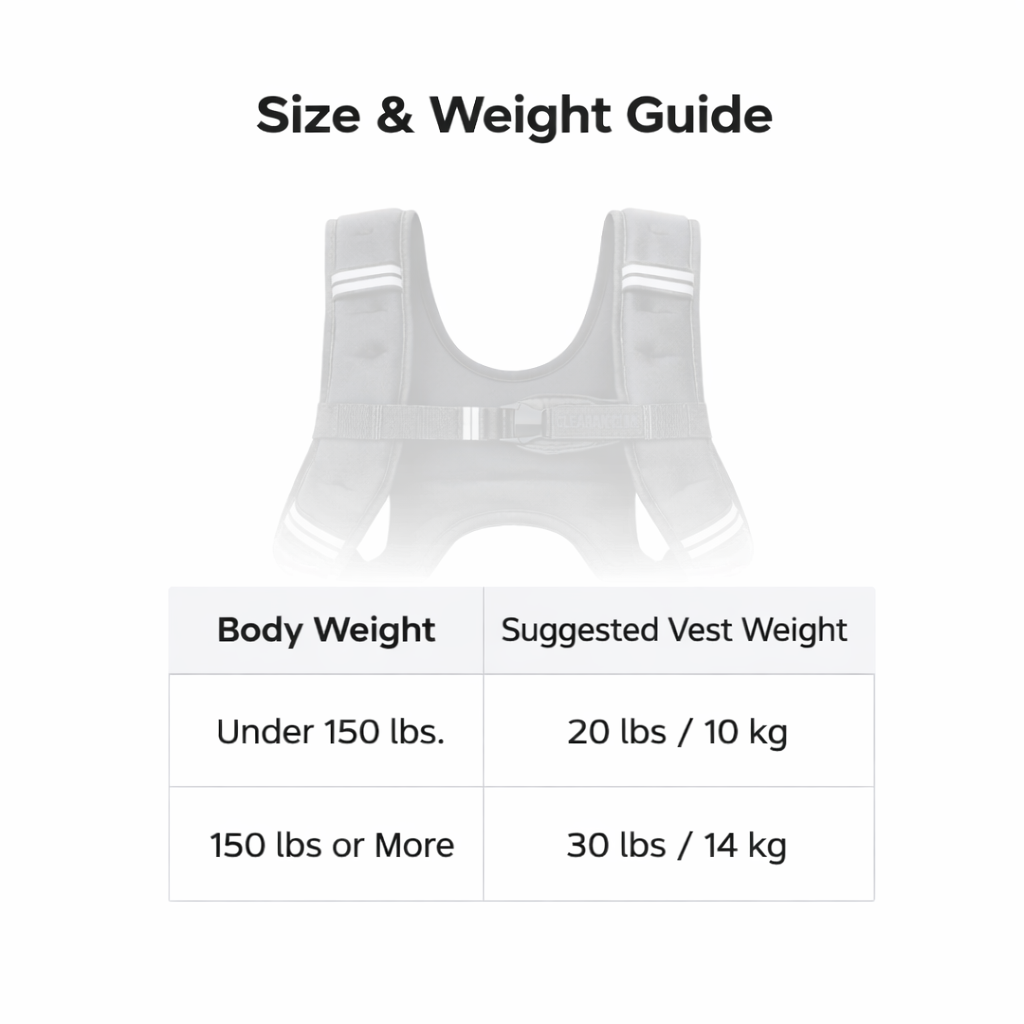 Adjustable Weighted Training Vest